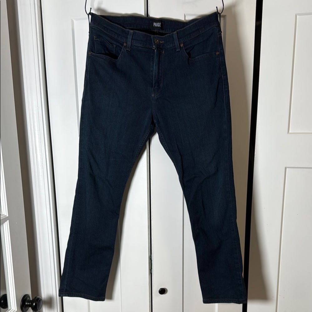 PAIGE Federal Blue Slim Jeans Classic Style 34”